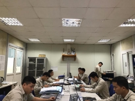 Tiến độ thi công Cơ Điện tại dự án Trung tâm lễ hội và dịch vụ du lịch Yên Tử tuần thứ 35